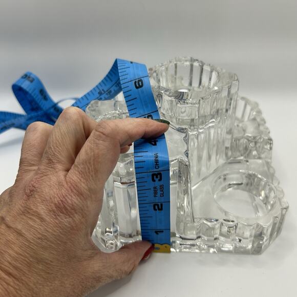 Partylite Crystal Castle Tealight Votive Candle Holder Retired P7170 W/ Box - Picture 8 of 13